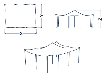 Stretch Elastic Canopy covers up to 300m2
